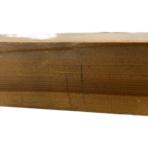 ローテーブル 車輪止め付 ブラウン×ホワイト