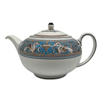 Wedgwood (ウェッジウッド) ティーポット フロレンティーン・ターコイズ