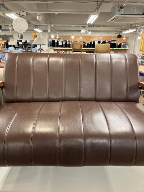 2人掛けソファー 134 ブラウン ステイン