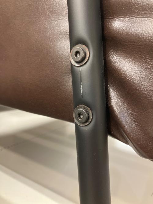 2人掛けソファー 134 ブラウン ステイン