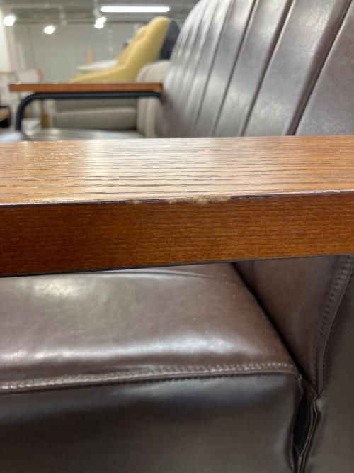 2人掛けソファー 134 ブラウン ステイン