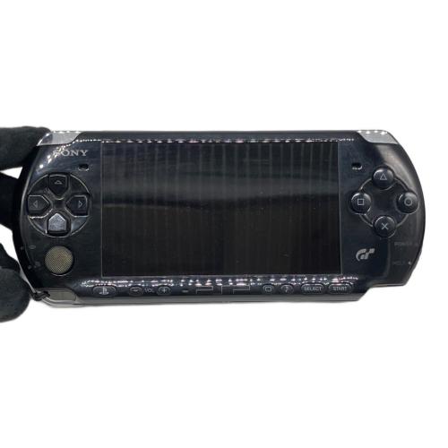 SONY (ソニー) PSP PSP-3000 バッテリー欠品 画面左右上部少しヤケ有 グランツーリスモモデル メタルギアOPS付き