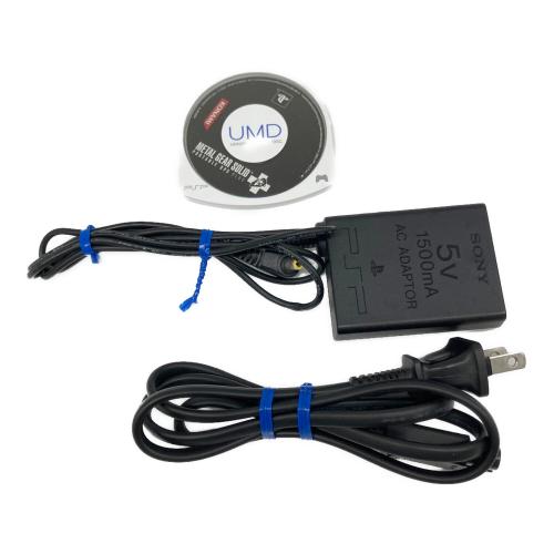 SONY (ソニー) PSP PSP-3000 バッテリー欠品 画面左右上部少しヤケ有 グランツーリスモモデル メタルギアOPS付き