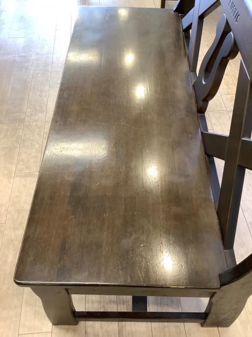 karimoku (カリモク) ベンチダイニングセット 96 ブラウン RUSTIC