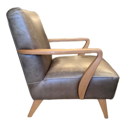 tabu (タブ) アームチェアー 114 グレー×ナチュラル tabu Leather Works