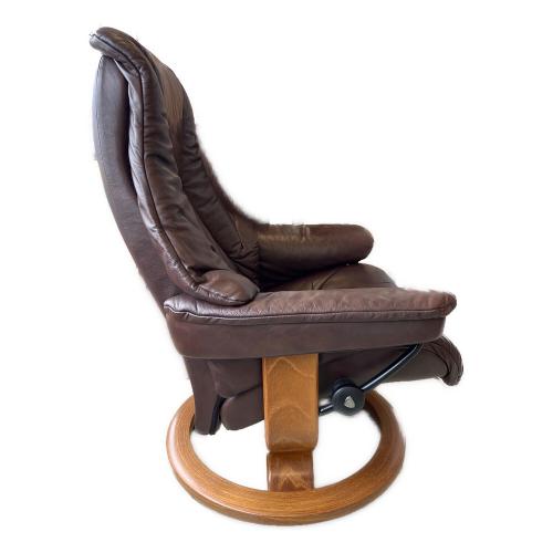 Ekornes (エコーネス) リクライニングチェアー オットマン付 ブラウン