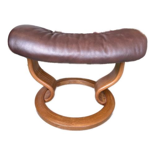 Ekornes (エコーネス) リクライニングチェアー オットマン付 ブラウン
