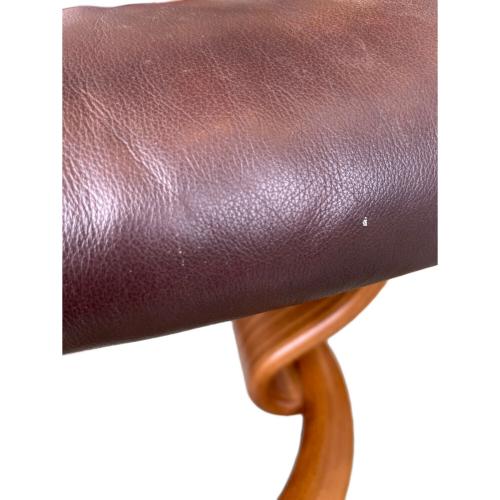 Ekornes (エコーネス) リクライニングチェアー オットマン付 ブラウン