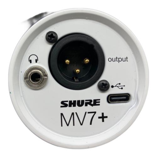 SHURE (シュア) MV7+ マイクロホン