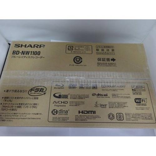 SHARP ブルーレイディスクレコーダー 未使用品 BD-NW1100 2017年製 2番組 1TB -