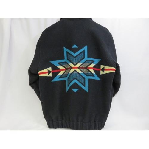 PENDLETON ベースボールジャケット ブラック 冬物 ウール