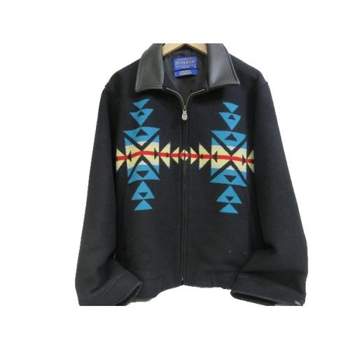 PENDLETON ベースボールジャケット ブラック 冬物 ウール