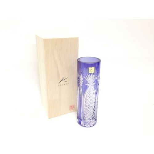 Kagami Crystal カガミクリスタル 江戸切子一輪挿し トレファクonline