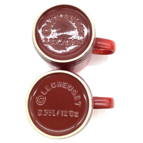 Le Creuset ルクルーゼ ティーポット マグカップセット チェリーレッド ティーポット1p マグカップ2p トレファクonline