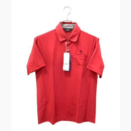 MUNSING WEAR (マンシングウェア) ゴルフウェア(ポロシャツ) レッド サイズ:L 未使用品