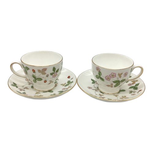 Wedgwood (ウェッジウッド) カップ&ソーサー ワイルドストロベリー 2Pセット