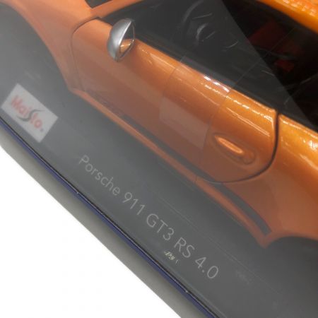 Maisto (マイスト) モデルカー オレンジ ポルシェ 911 GT3 RS4.0