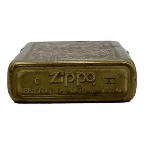 ZIPPO 1995年製造3月 Made in USA 変色有 ゴールドカラー