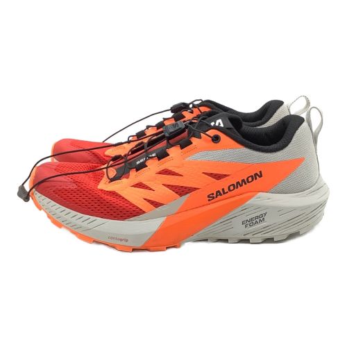 SALOMON (サロモン) ランニングシューズ メンズ SIZE 25cm レッド×オレンジ 470462