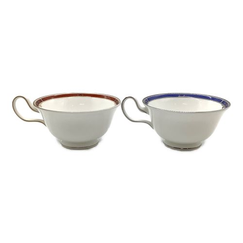 高い素材】 E16 美品 カップ&ソーサー WEDGWOOD ウェッジウッド 銀縁青