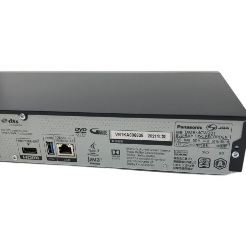 Panasonic (パナソニック) Blu-rayレコーダー DMR-4CW201 2021年製 2TB