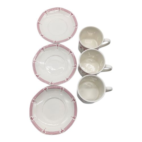 ROYAL DOULTON (ロイヤルドルトン) カップ&ソーサー キャリコレッド 6Pセット