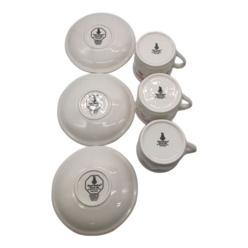 ROYAL DOULTON (ロイヤルドルトン) カップ&ソーサー キャリコレッド 6Pセット