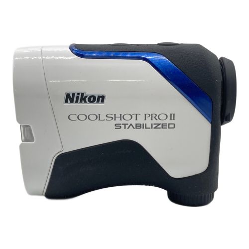 Nikon (ニコン) ゴルフ距離測定器 ホワイト×ブラック STABILIZED COOLSHOT PRO Ⅱ