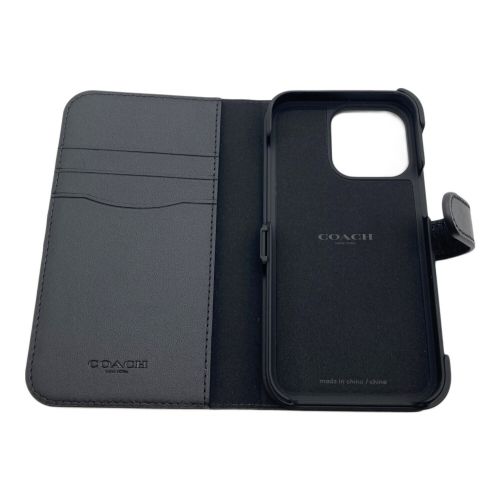 COACH (コーチ) フォリオケース シグネチャー CIPH-108-SCBLK iPhone13 Pro