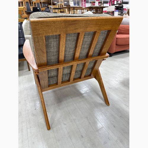 ACME Furniture (アクメファニチャー) ラウンジチェアー グレー 268 ファブリック×ラタン×ハックベリー材 WICKER