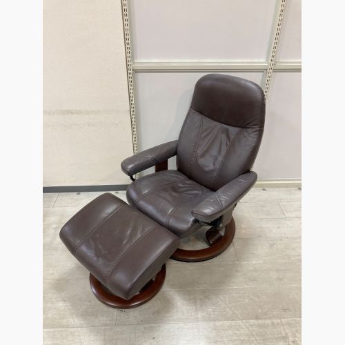 Ekornes (エコーネス) ストレスレスチェア ブラウン 160 オットマン付き 半革 コンサル