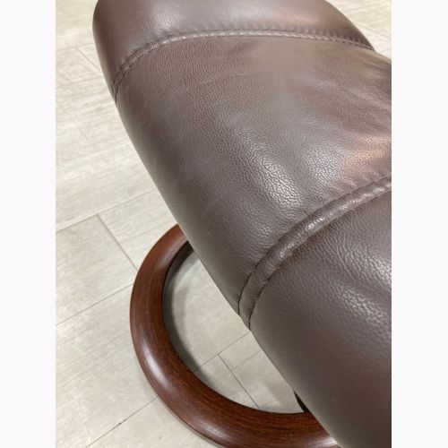 Ekornes (エコーネス) ストレスレスチェア ブラウン 160 オットマン付 半革 コンサル