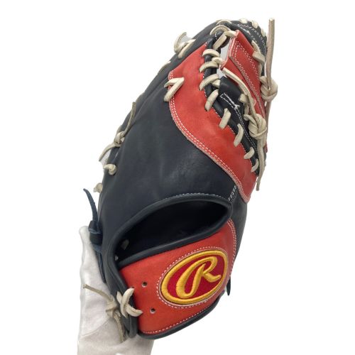 RAWLINGS (ローリングス) 軟式グローブ ブラック×レッド ファーストミット