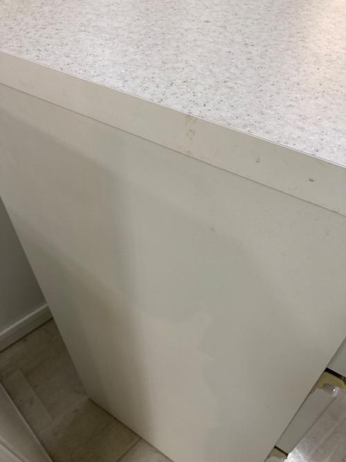 ニトリ キッチンカウンター ホワイト 314 スライド台 引出③ アルミナ2 100