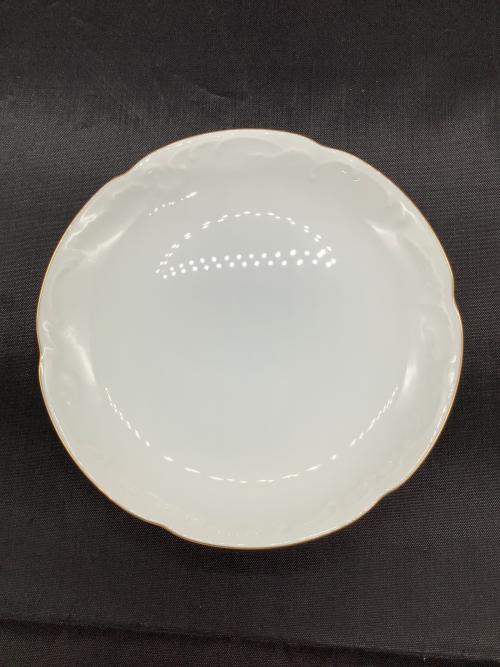 大倉陶園 (オオクラトウエン) 銘々皿 ホワイト ゴールドライン 15cm 5Pセット