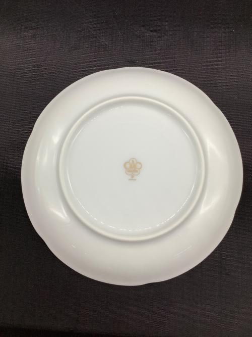 大倉陶園 (オオクラトウエン) 銘々皿 ホワイト ゴールドライン 15cm 5Pセット