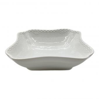 ROYAL COPENHAGEN (ロイヤル・コペンハーゲン) スクエアボウル ホワイトフルーテッド・ハーフレース