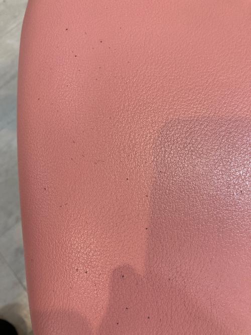 浜本工芸 (ハマモトコウゲイ) デスクチェア ピンク×ナチュラル 1人掛け