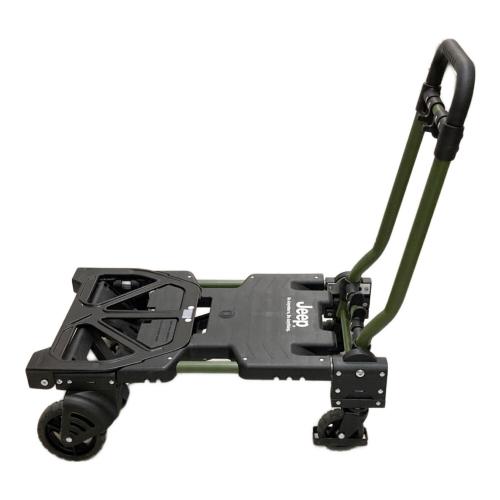 Jeep 折りたたみキャリーカート グリーン/ブラック JEEP (ジープ) キャリーカート カーキ×ブラック｜トレファクONLINE