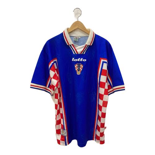 LOTTO (ロット) ゲームシャツ ユニセックス SIZE L ブルー クロアチア代表