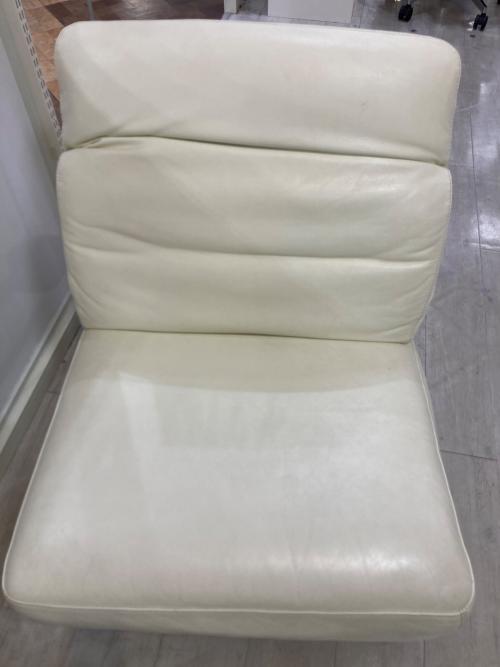 大塚家具(IDC) (オオツカカグ) 1人掛けソファー ホワイト レザー コンフォート