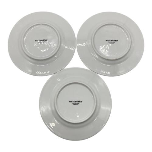 marimekko (マリメッコ) プレート ホワイト 3Pセット