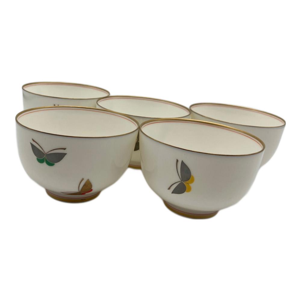 香蘭社 (コウランシャ) 湯呑み揃え 金彩蝶柄 5Pセット