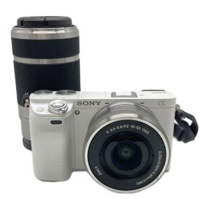 SONY (ソニー) ミラーレス一眼カメラ a6000 キズ・ヨゴレ有 ダブルレンズセット(SELP1650/SEL55210) ILCE-6000 2470万画素数 3142614