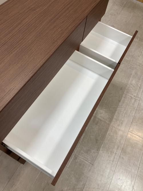 ニトリ ワイドチェスト ダークブラウン 39 4段 クエス