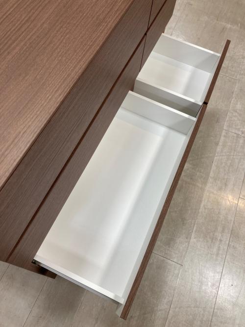 ニトリ ワイドチェスト ダークブラウン 39 4段 クエス