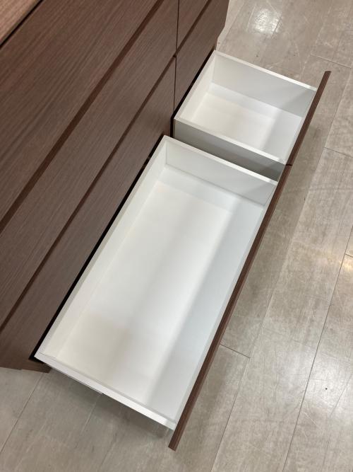 ニトリ ワイドチェスト ダークブラウン 39 4段 クエス