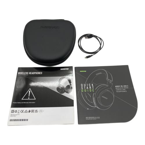 SHURE (シュア) ワイヤレスノイズキャンセリングヘッドホン SBH50G2-BK-J