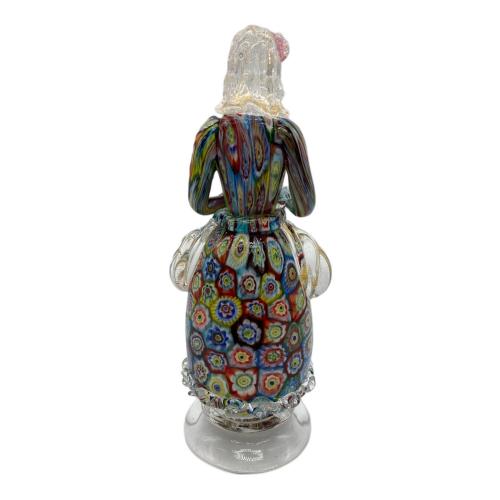 ガラスオブジェ ベネチアングラス 貴婦人 マルチカラー スレ有