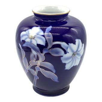 深川製磁 (フカガワセイジ) 花瓶 ▲ ブルー